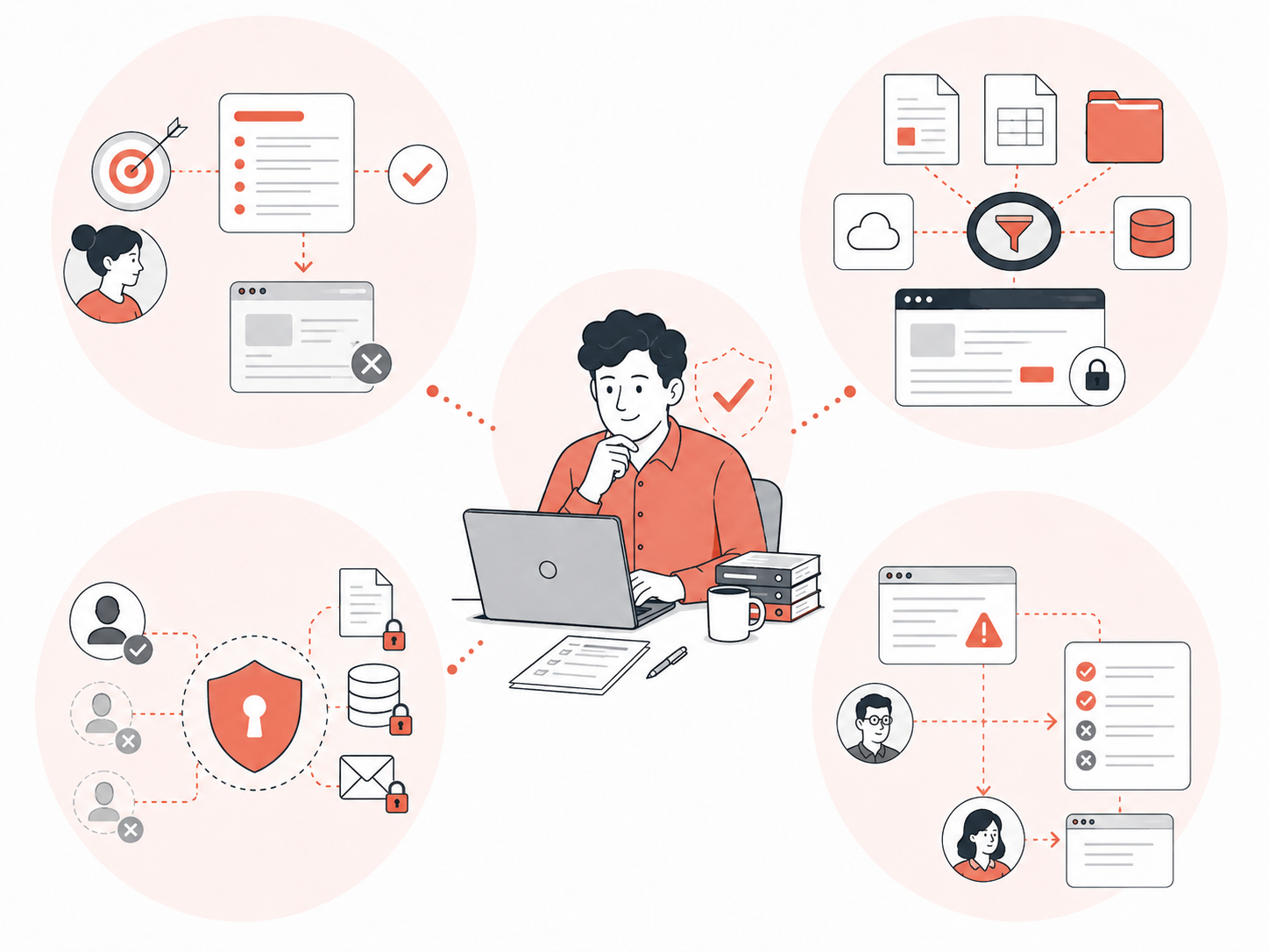 Architecture IA avec sources contrôlées permissions validation humaine et mécanismes de repli