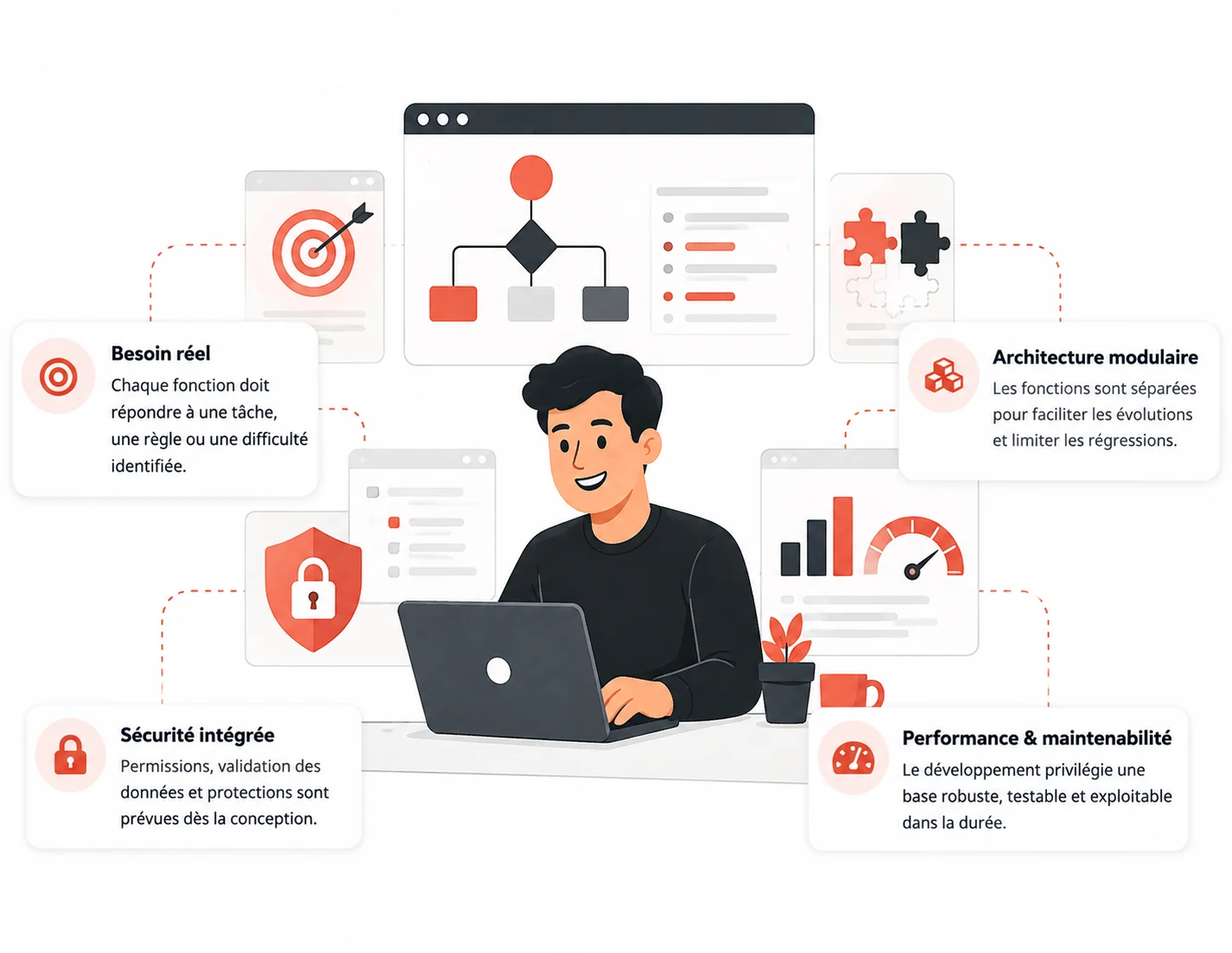 Architecture modulaire et maintenable d’une application métier professionnelle