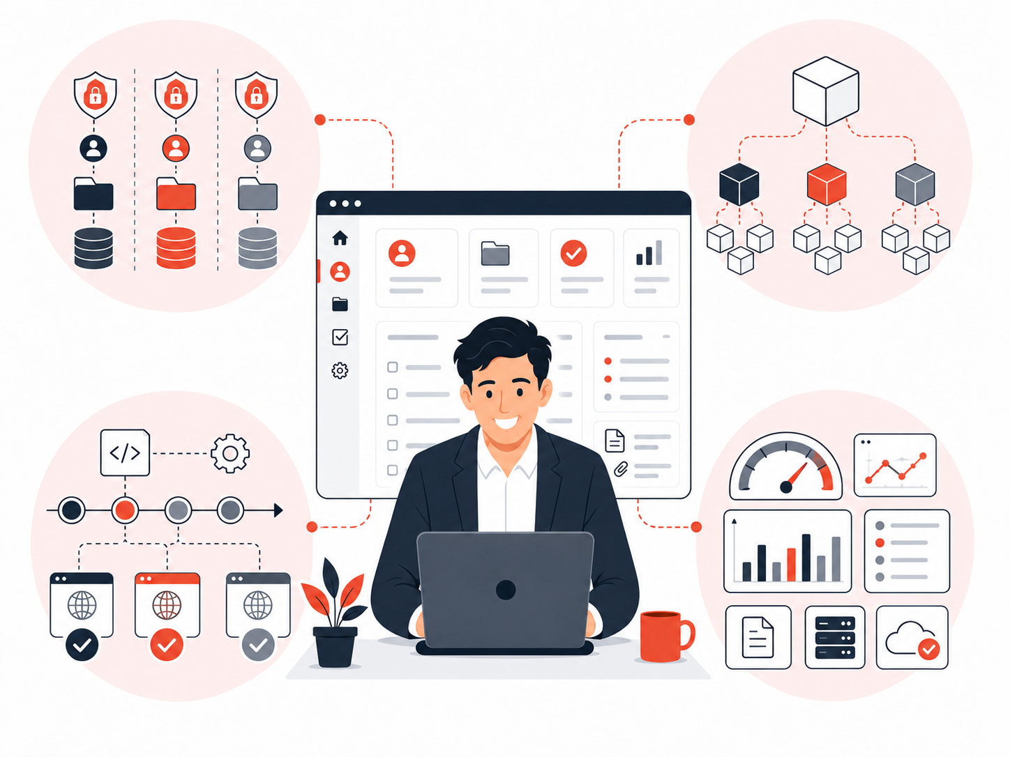 Architecture technique d’une plateforme SaaS multi-organisation évolutive et sécurisée