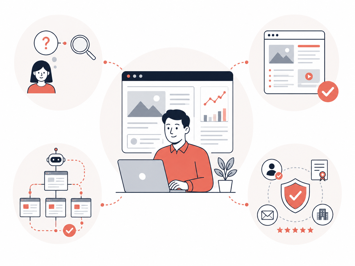 Conception SEO centrée sur intention de recherche contenu utile crawlabilité confiance et expérience utilisateur