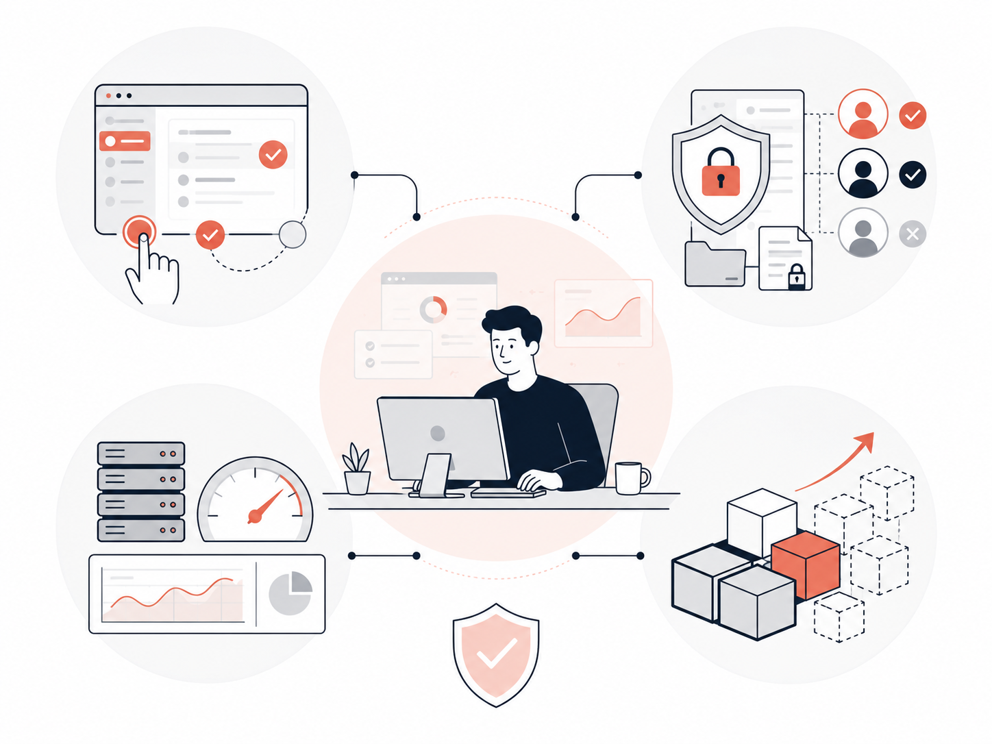 Principes communs de conception de solutions digitales robustes adaptées aux métiers