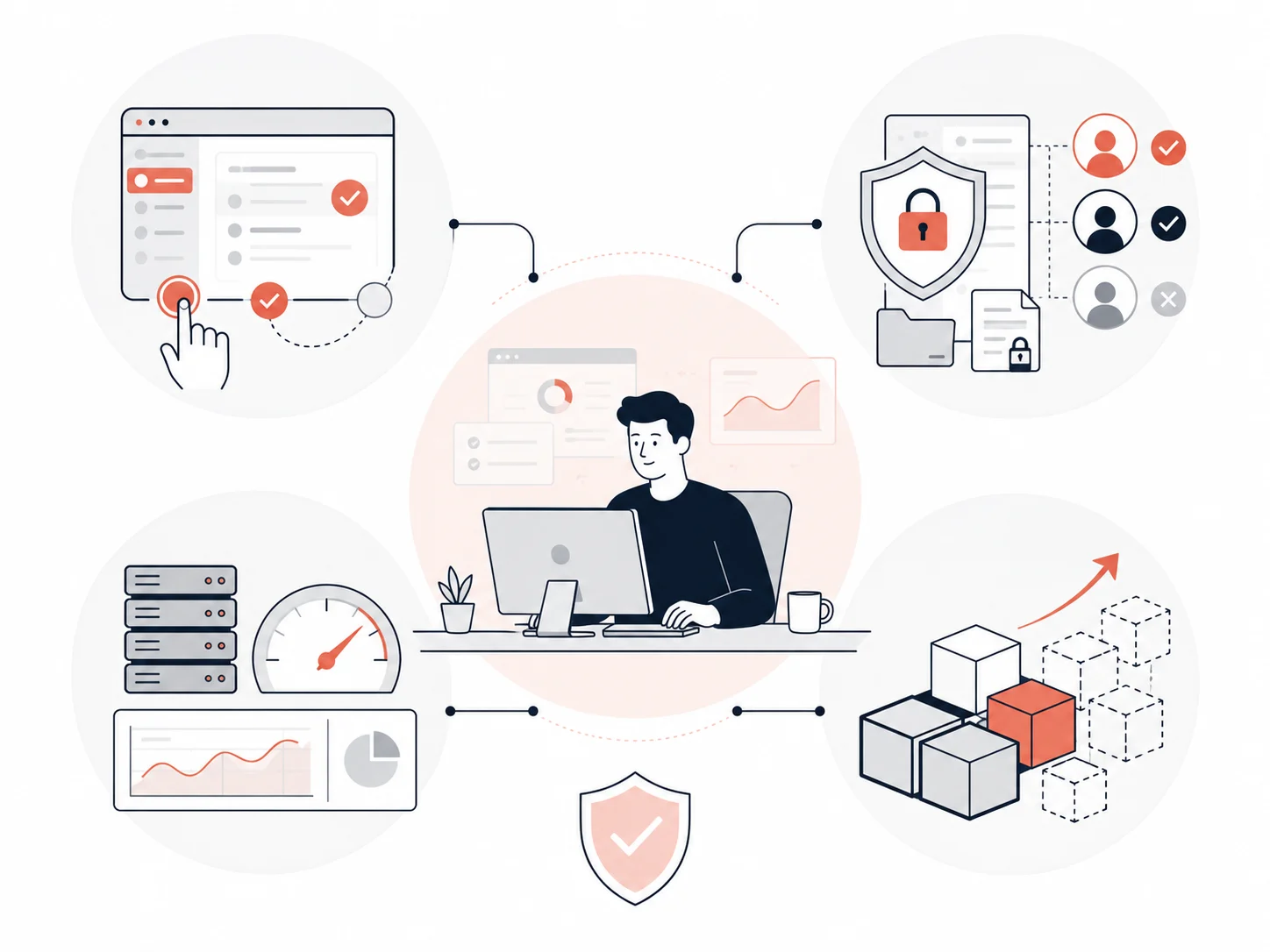 Principes communs de conception de solutions digitales robustes adaptées aux métiers