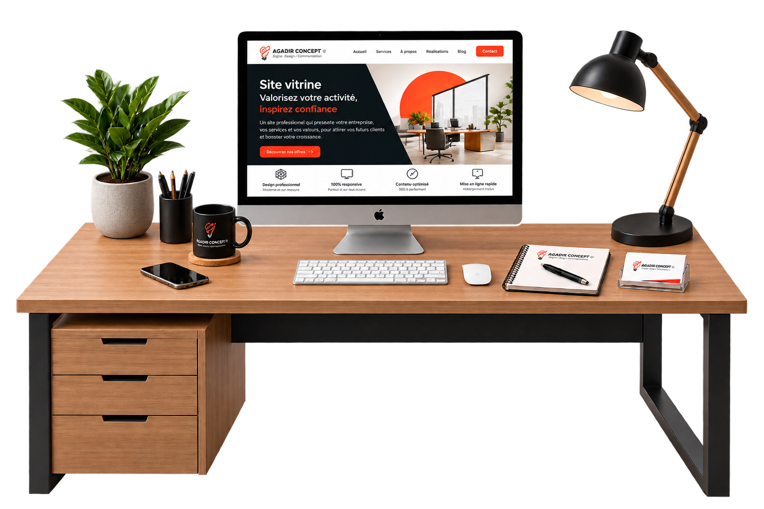 Exemple de site vitrine professionnel pour entreprise