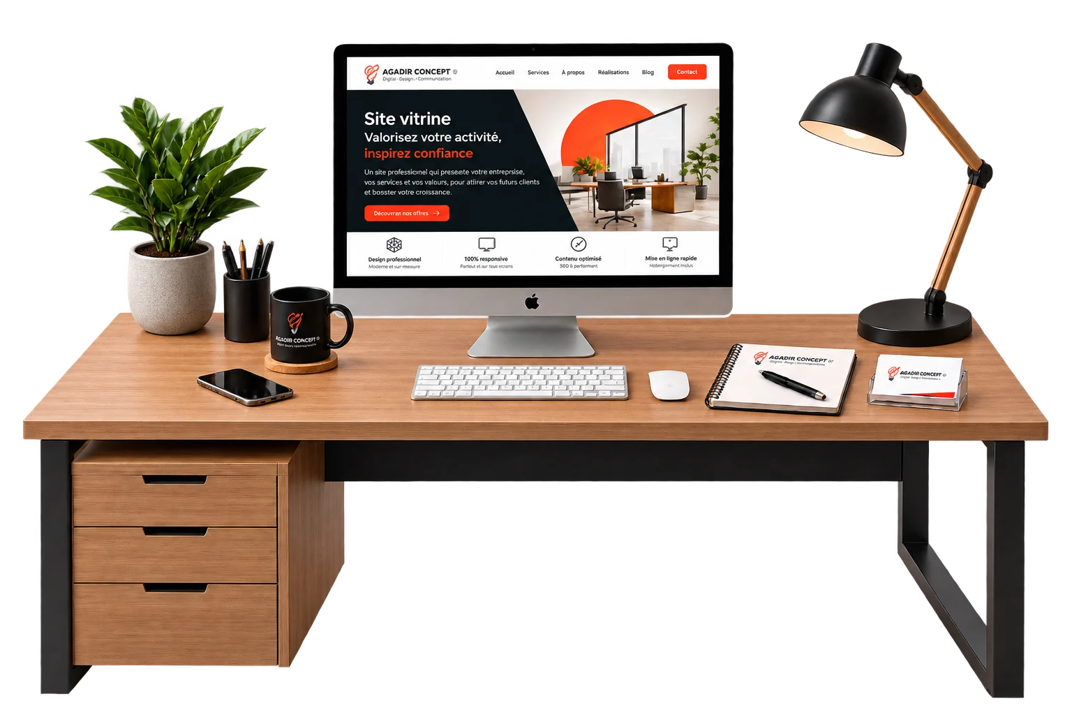 Exemple de site vitrine professionnel pour entreprise