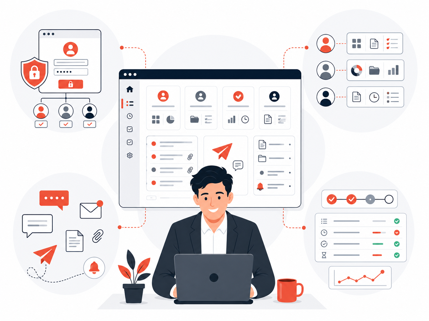 Portail métier avec espaces clients fournisseurs partenaires et collaborateurs personnalisés